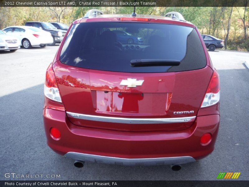 Crystal Red Tintcoat / Black/Light Titanium 2012 Chevrolet Captiva Sport LTZ AWD