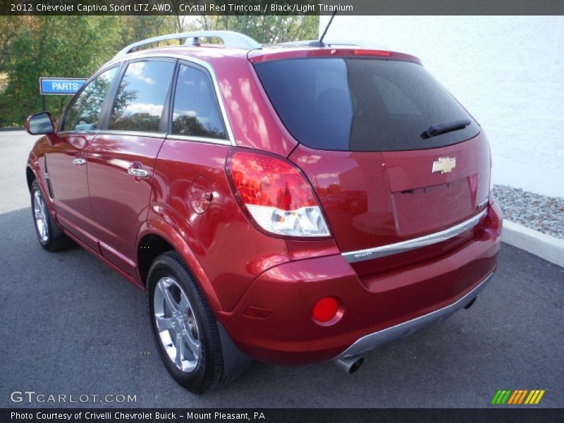 Crystal Red Tintcoat / Black/Light Titanium 2012 Chevrolet Captiva Sport LTZ AWD