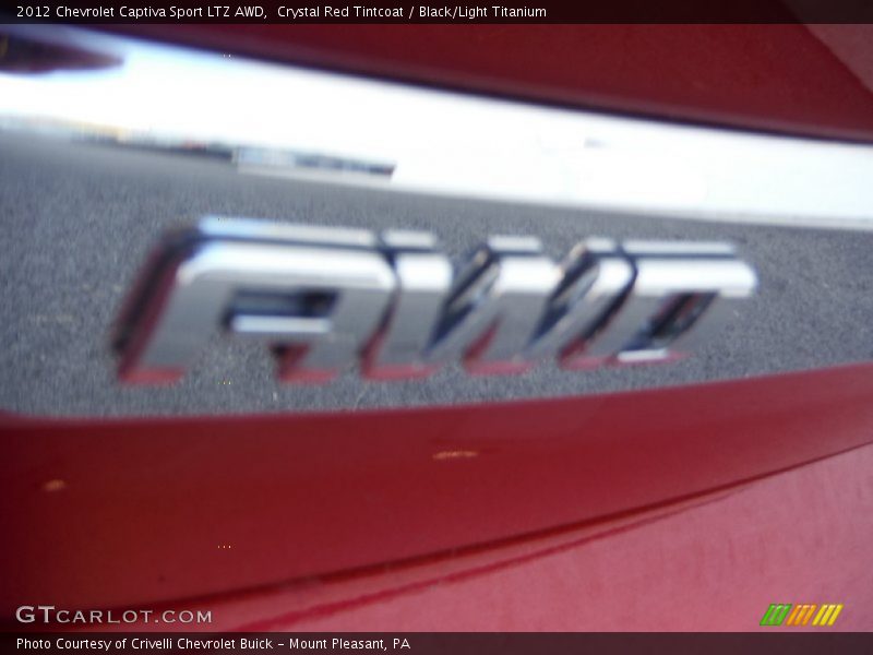 Crystal Red Tintcoat / Black/Light Titanium 2012 Chevrolet Captiva Sport LTZ AWD