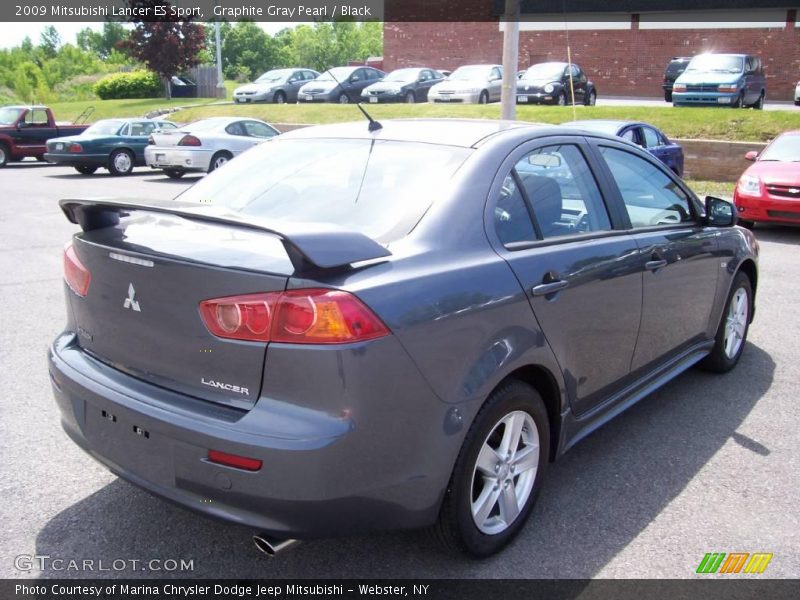 Graphite Gray Pearl / Black 2009 Mitsubishi Lancer ES Sport