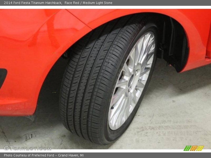 Race Red / Medium Light Stone 2014 Ford Fiesta Titanium Hatchback