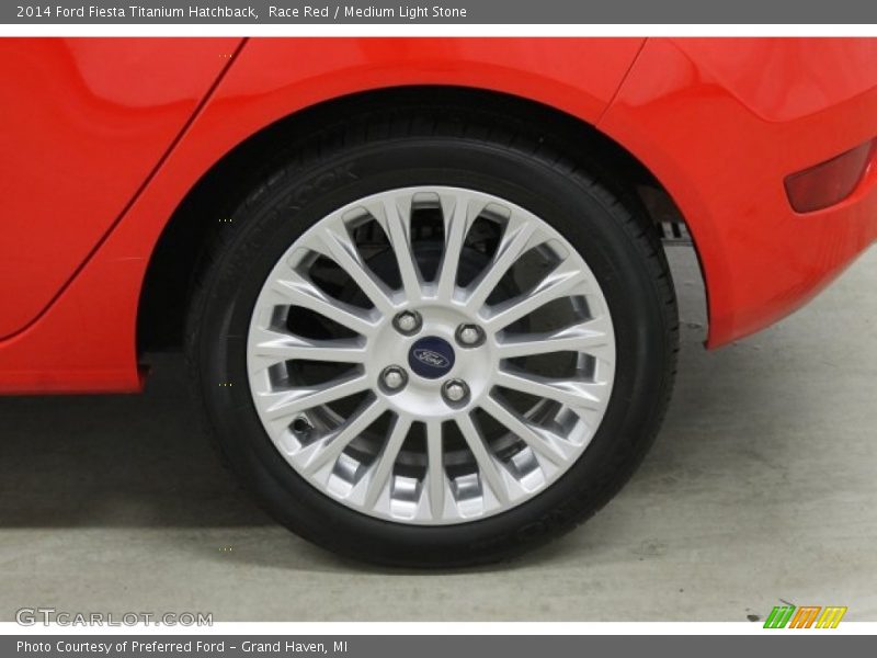 Race Red / Medium Light Stone 2014 Ford Fiesta Titanium Hatchback