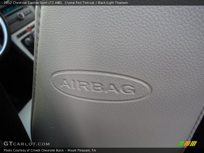 Crystal Red Tintcoat / Black/Light Titanium 2012 Chevrolet Captiva Sport LTZ AWD