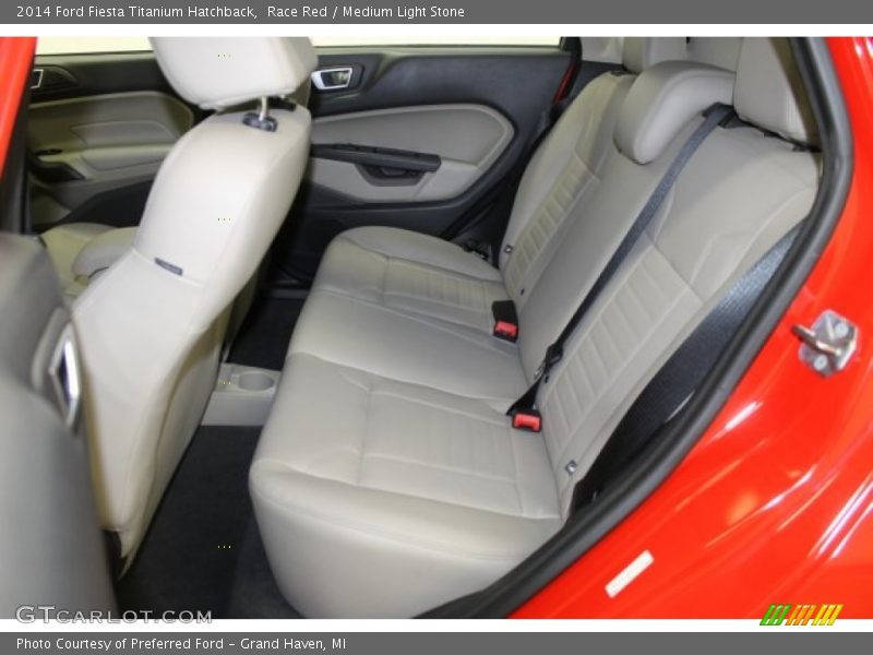 Race Red / Medium Light Stone 2014 Ford Fiesta Titanium Hatchback