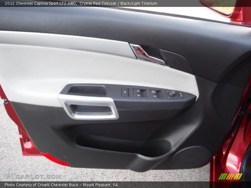 Crystal Red Tintcoat / Black/Light Titanium 2012 Chevrolet Captiva Sport LTZ AWD