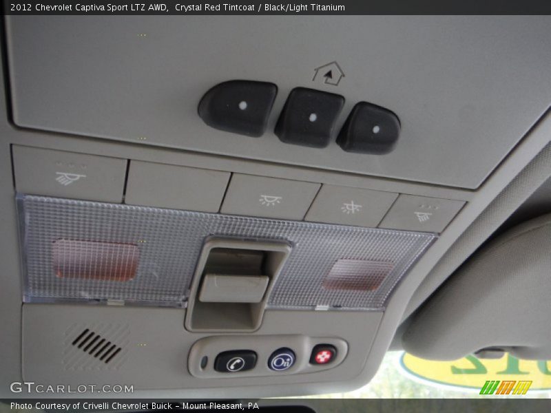 Crystal Red Tintcoat / Black/Light Titanium 2012 Chevrolet Captiva Sport LTZ AWD