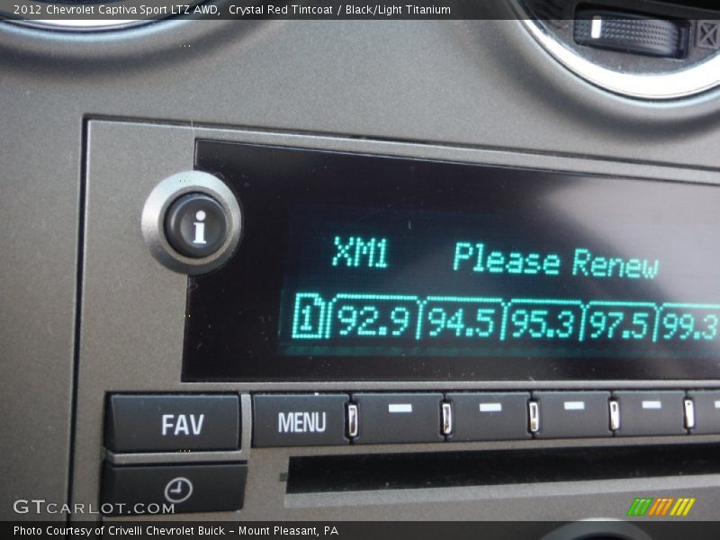 Crystal Red Tintcoat / Black/Light Titanium 2012 Chevrolet Captiva Sport LTZ AWD