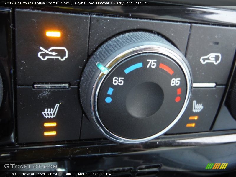 Crystal Red Tintcoat / Black/Light Titanium 2012 Chevrolet Captiva Sport LTZ AWD