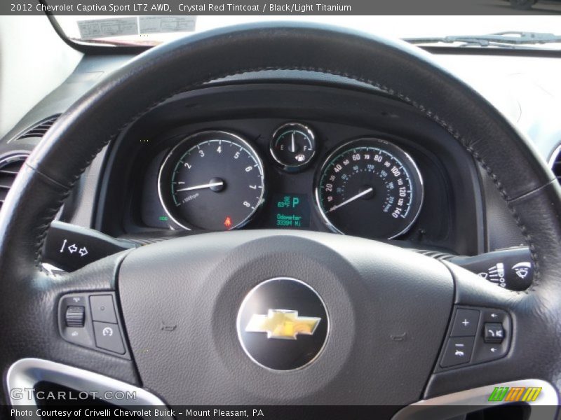 Crystal Red Tintcoat / Black/Light Titanium 2012 Chevrolet Captiva Sport LTZ AWD
