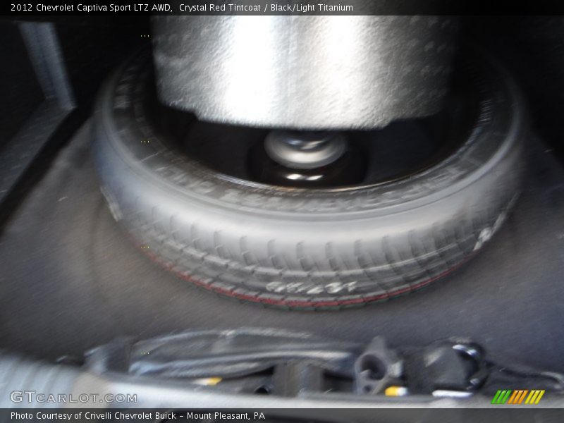 Crystal Red Tintcoat / Black/Light Titanium 2012 Chevrolet Captiva Sport LTZ AWD