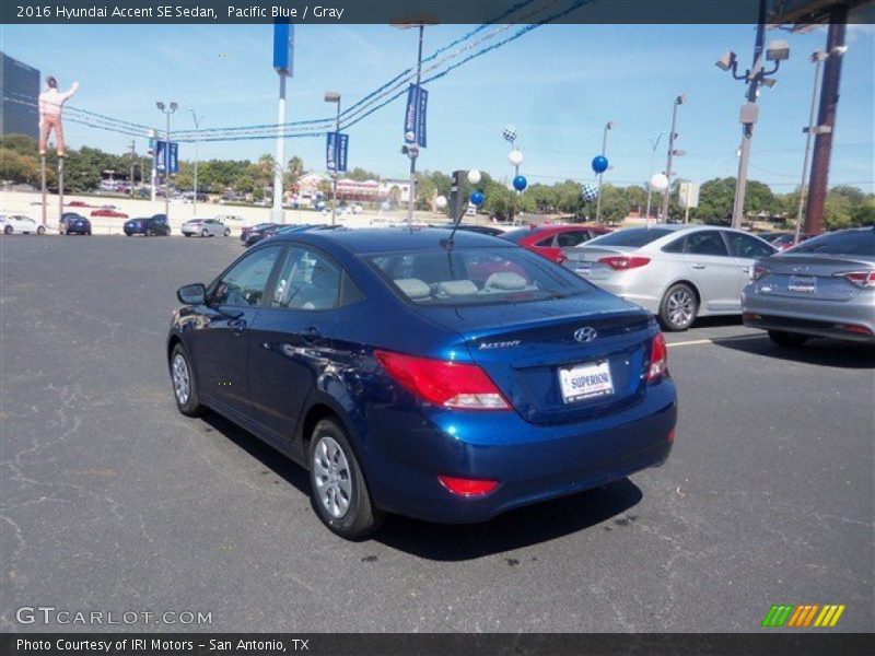 Pacific Blue / Gray 2016 Hyundai Accent SE Sedan