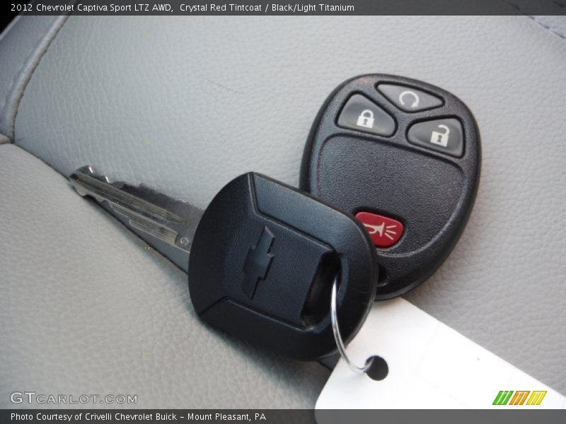Crystal Red Tintcoat / Black/Light Titanium 2012 Chevrolet Captiva Sport LTZ AWD