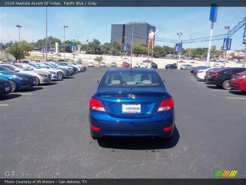 Pacific Blue / Gray 2016 Hyundai Accent SE Sedan