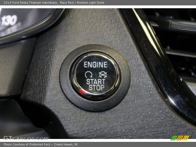 Race Red / Medium Light Stone 2014 Ford Fiesta Titanium Hatchback