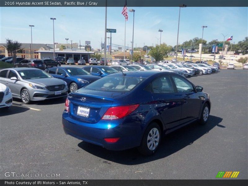 Pacific Blue / Gray 2016 Hyundai Accent SE Sedan