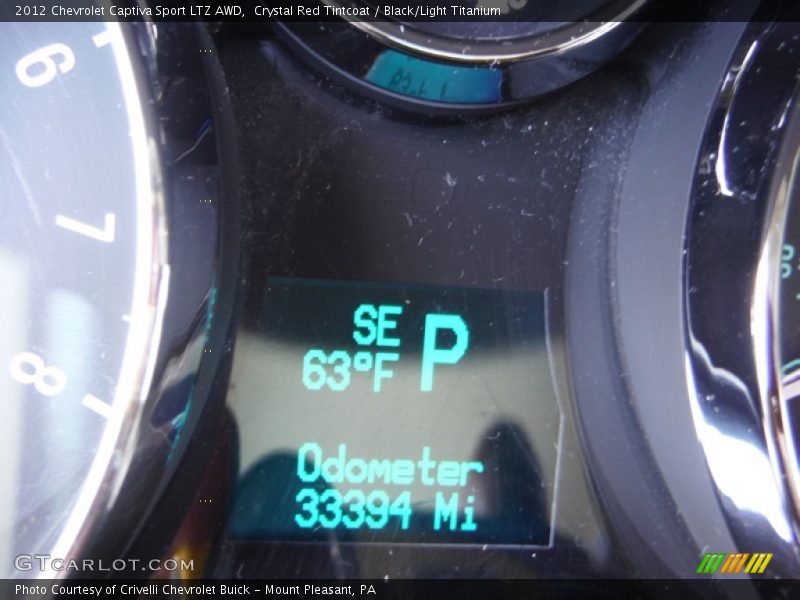 Crystal Red Tintcoat / Black/Light Titanium 2012 Chevrolet Captiva Sport LTZ AWD