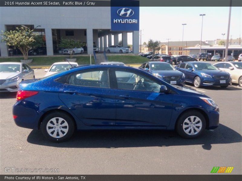 Pacific Blue / Gray 2016 Hyundai Accent SE Sedan