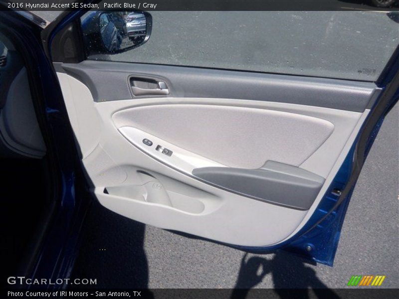 Pacific Blue / Gray 2016 Hyundai Accent SE Sedan