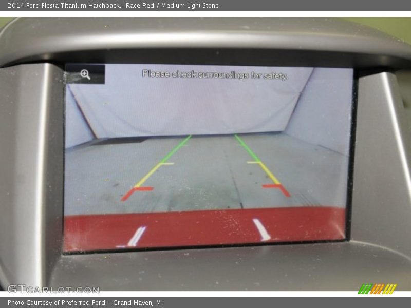 Race Red / Medium Light Stone 2014 Ford Fiesta Titanium Hatchback