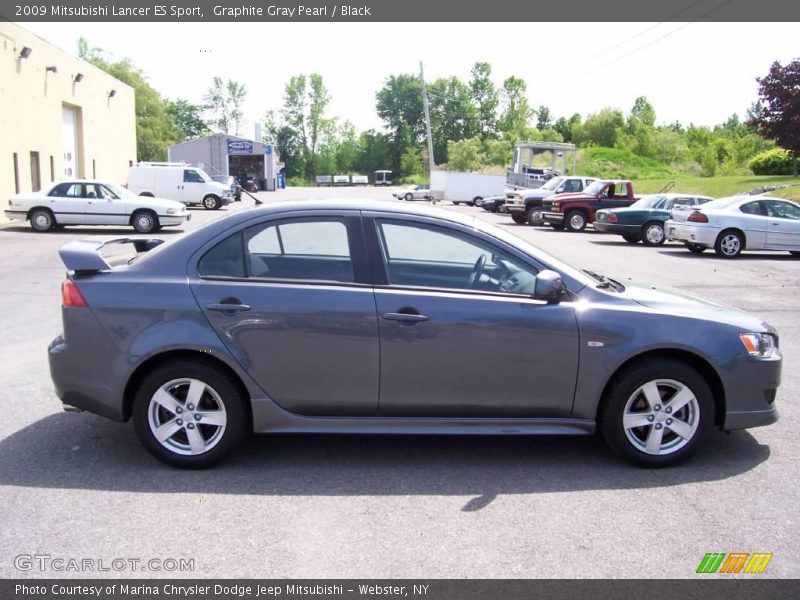 Graphite Gray Pearl / Black 2009 Mitsubishi Lancer ES Sport
