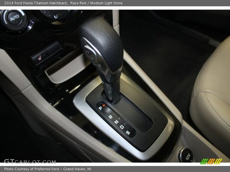Race Red / Medium Light Stone 2014 Ford Fiesta Titanium Hatchback
