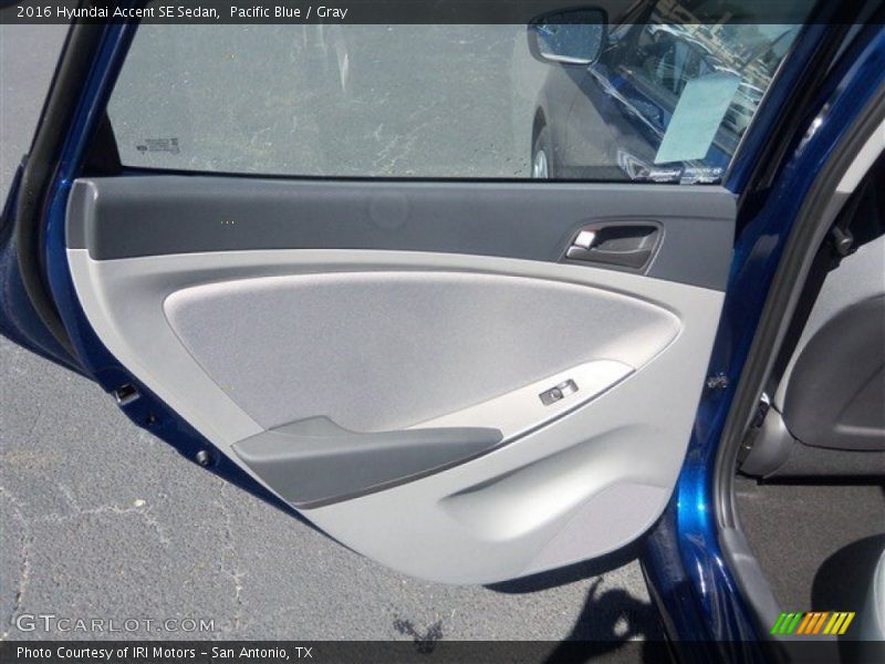 Pacific Blue / Gray 2016 Hyundai Accent SE Sedan