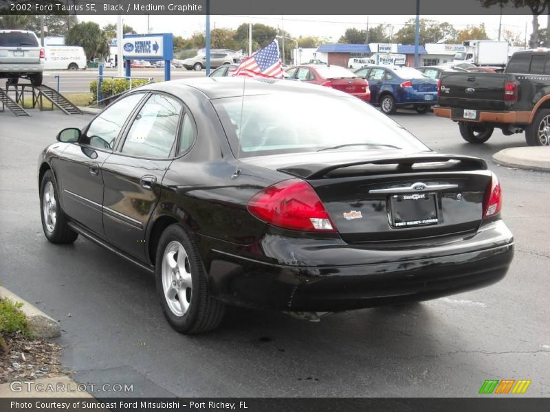 Black / Medium Graphite 2002 Ford Taurus SE