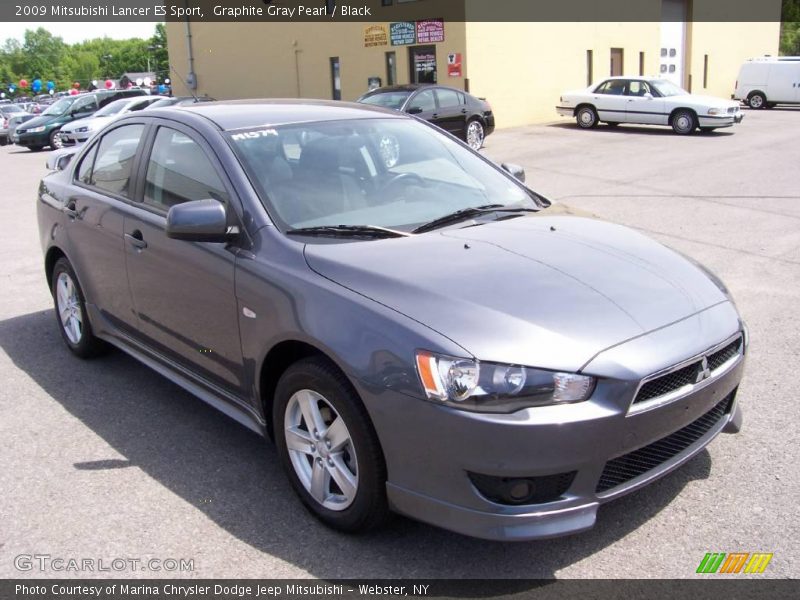 Graphite Gray Pearl / Black 2009 Mitsubishi Lancer ES Sport