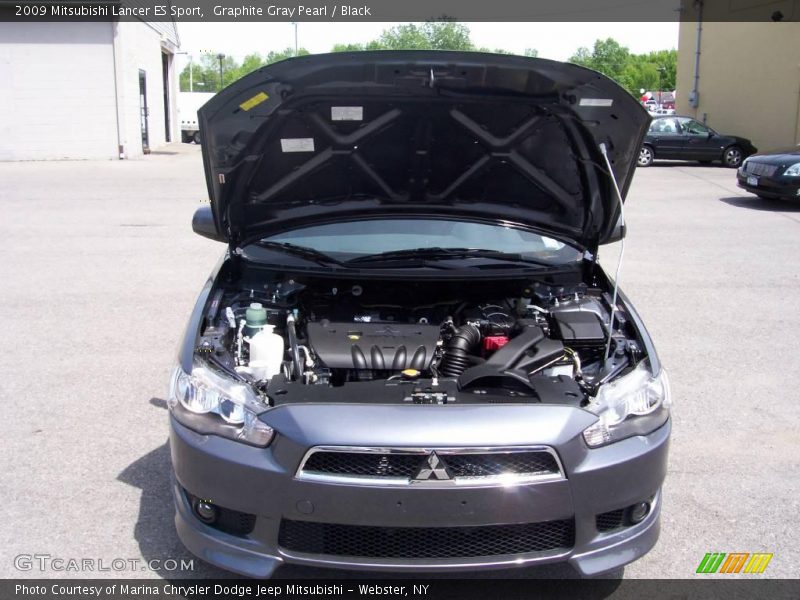 Graphite Gray Pearl / Black 2009 Mitsubishi Lancer ES Sport