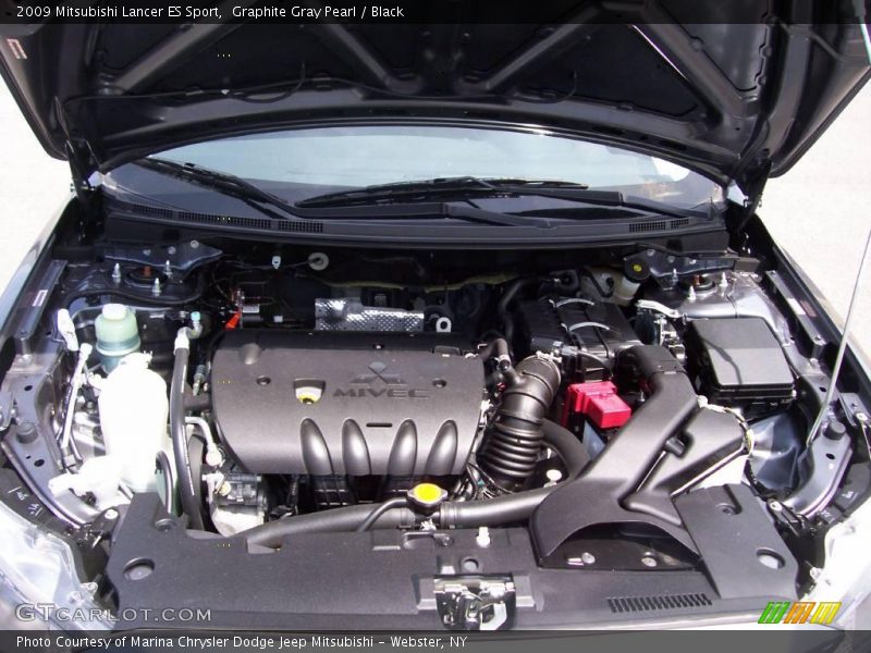 Graphite Gray Pearl / Black 2009 Mitsubishi Lancer ES Sport
