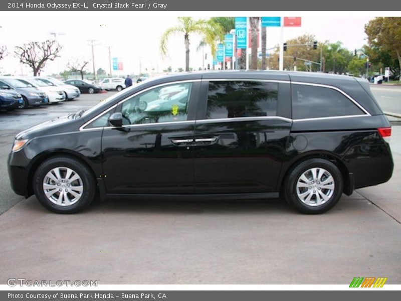 Crystal Black Pearl / Gray 2014 Honda Odyssey EX-L