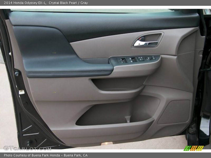 Crystal Black Pearl / Gray 2014 Honda Odyssey EX-L