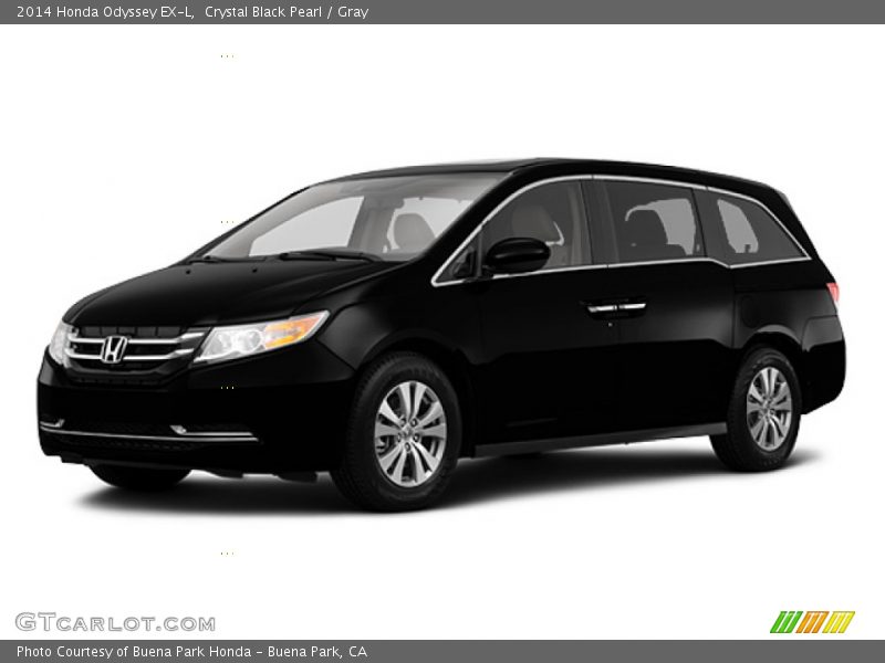 Crystal Black Pearl / Gray 2014 Honda Odyssey EX-L