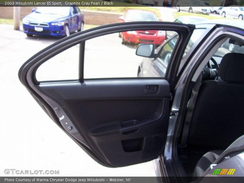 Graphite Gray Pearl / Black 2009 Mitsubishi Lancer ES Sport