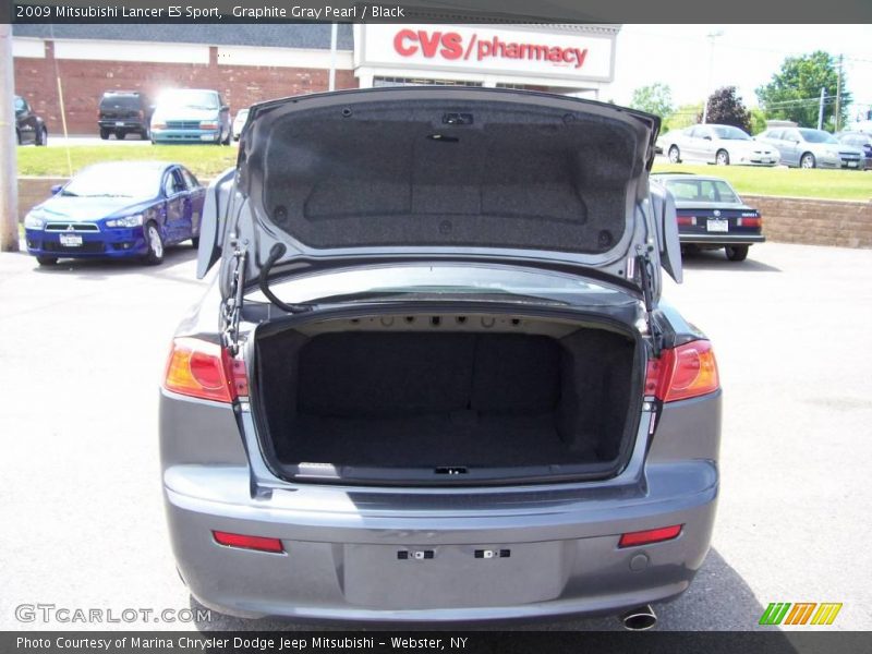 Graphite Gray Pearl / Black 2009 Mitsubishi Lancer ES Sport