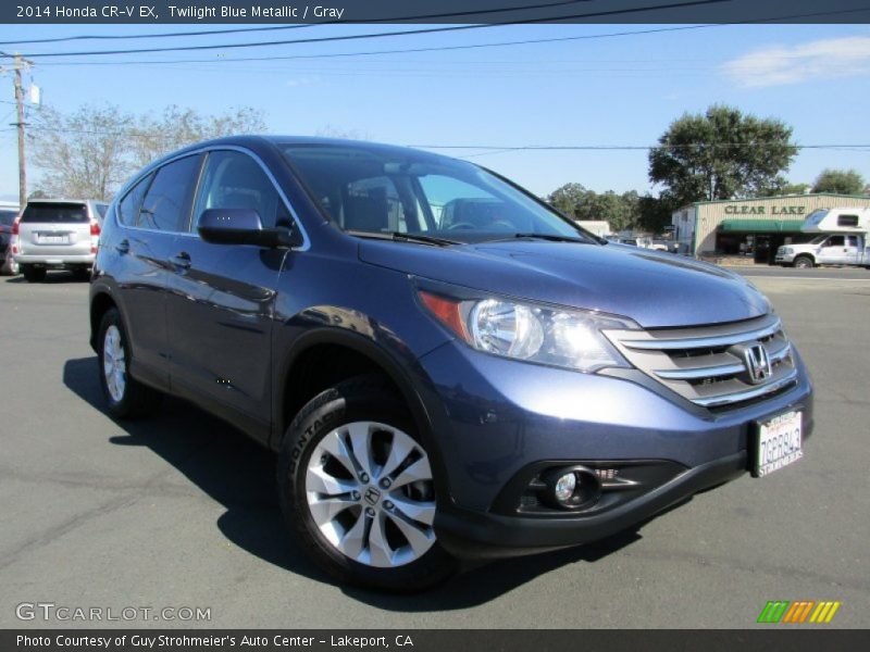 Twilight Blue Metallic / Gray 2014 Honda CR-V EX