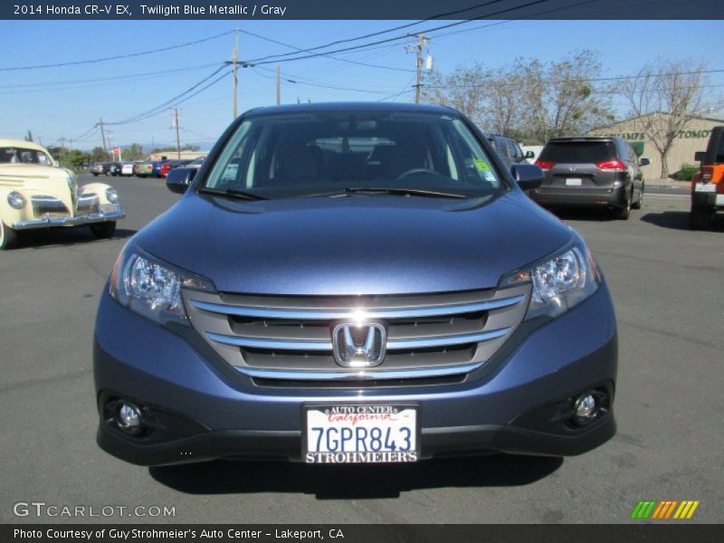 Twilight Blue Metallic / Gray 2014 Honda CR-V EX