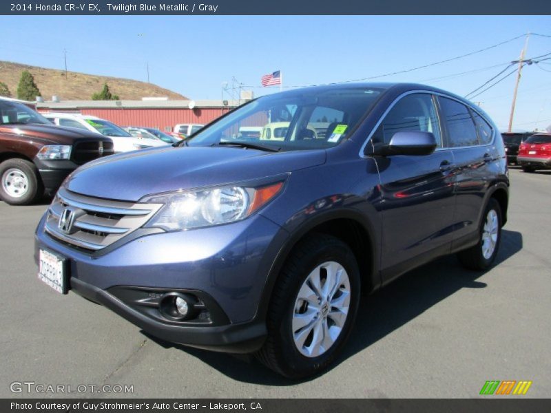 Twilight Blue Metallic / Gray 2014 Honda CR-V EX