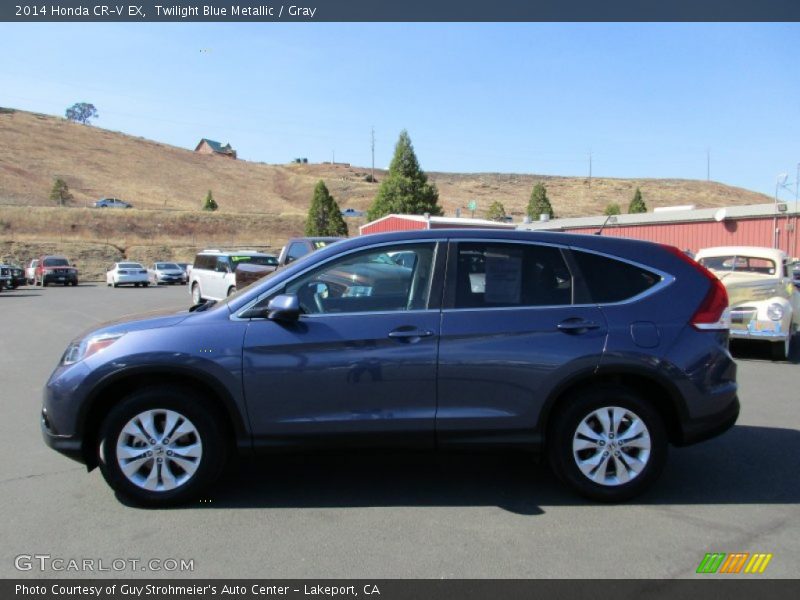 Twilight Blue Metallic / Gray 2014 Honda CR-V EX