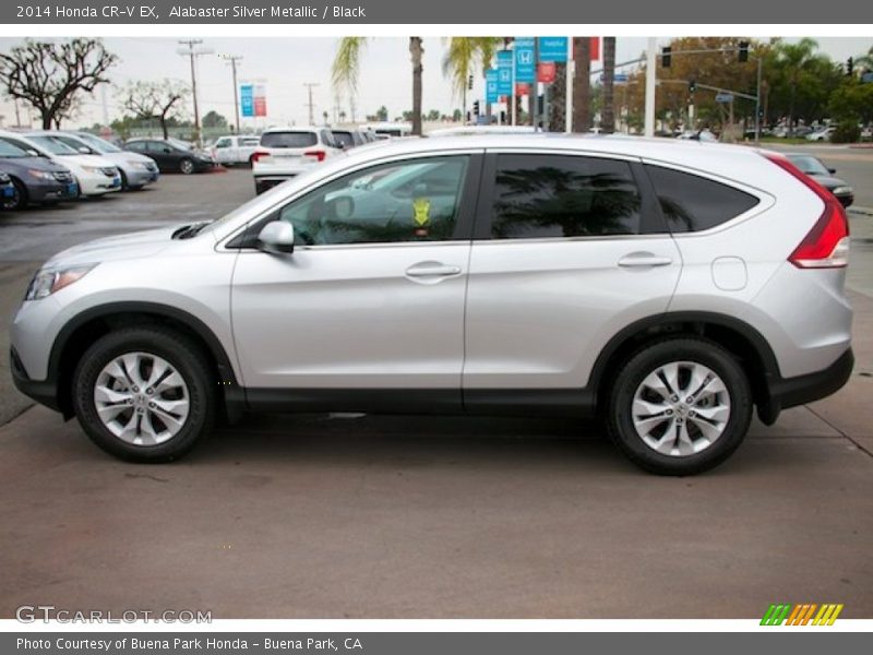 Alabaster Silver Metallic / Black 2014 Honda CR-V EX