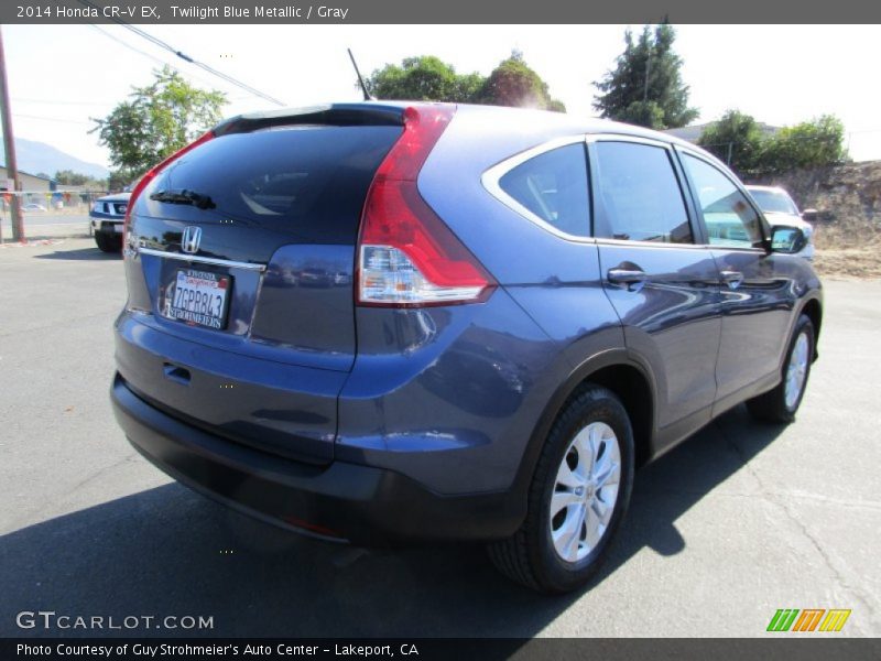 Twilight Blue Metallic / Gray 2014 Honda CR-V EX