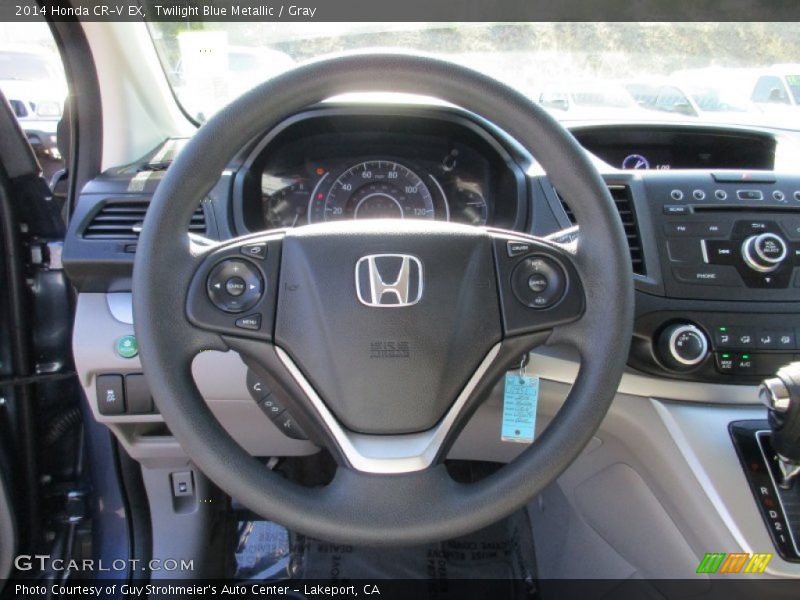 Twilight Blue Metallic / Gray 2014 Honda CR-V EX