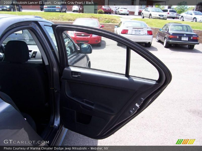 Graphite Gray Pearl / Black 2009 Mitsubishi Lancer ES Sport