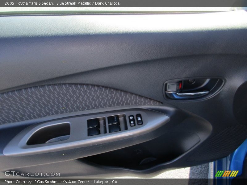 Blue Streak Metallic / Dark Charcoal 2009 Toyota Yaris S Sedan