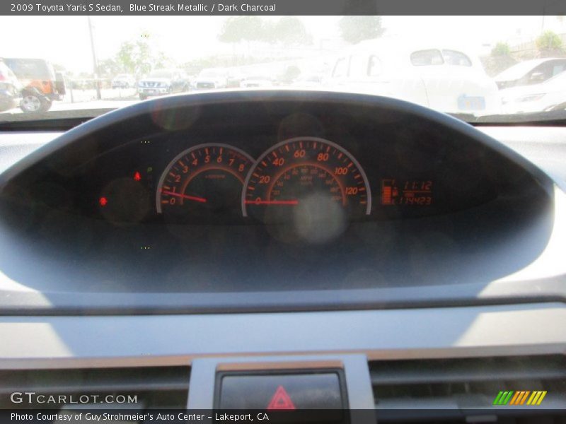 Blue Streak Metallic / Dark Charcoal 2009 Toyota Yaris S Sedan