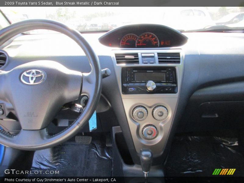 Blue Streak Metallic / Dark Charcoal 2009 Toyota Yaris S Sedan