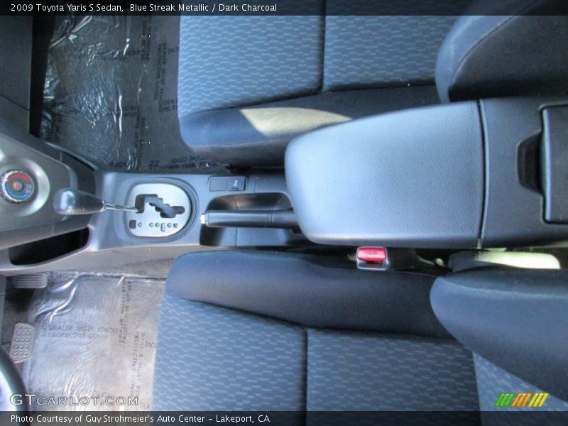 Blue Streak Metallic / Dark Charcoal 2009 Toyota Yaris S Sedan