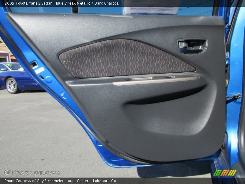 Blue Streak Metallic / Dark Charcoal 2009 Toyota Yaris S Sedan