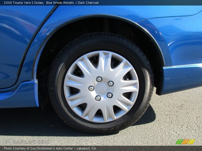 Blue Streak Metallic / Dark Charcoal 2009 Toyota Yaris S Sedan