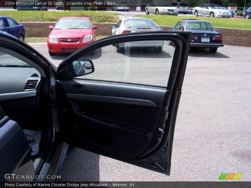 Graphite Gray Pearl / Black 2009 Mitsubishi Lancer ES Sport